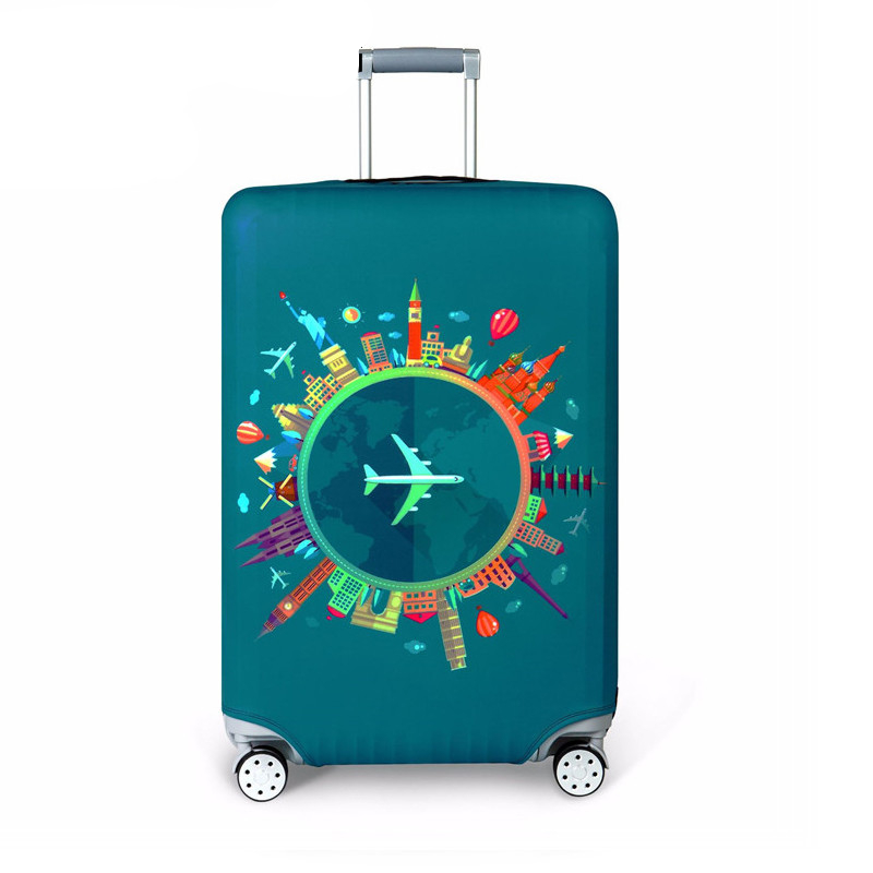 Colorful Elastic Protective Suitcase Cover